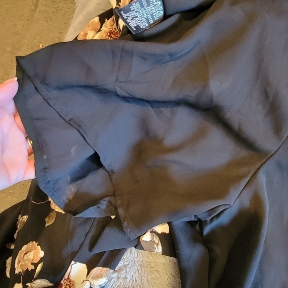 NEW J.O.A. Los Angeles Floral Palazzo Pants with Tie Size XS - Picture 12 of 17